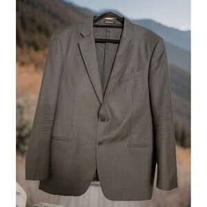 Stylish Grey Emporio Armani G-Line Super 130's Men's Sport Coat US 44L